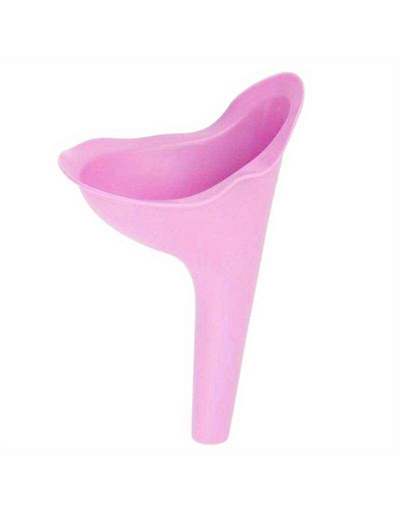 merkloos Plastuit siliconen herbruikbaar urinaal roze of paars