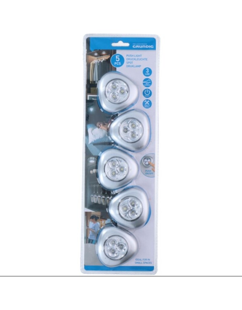 Grundig druklamp set - 5 lampen - 3 x AAA