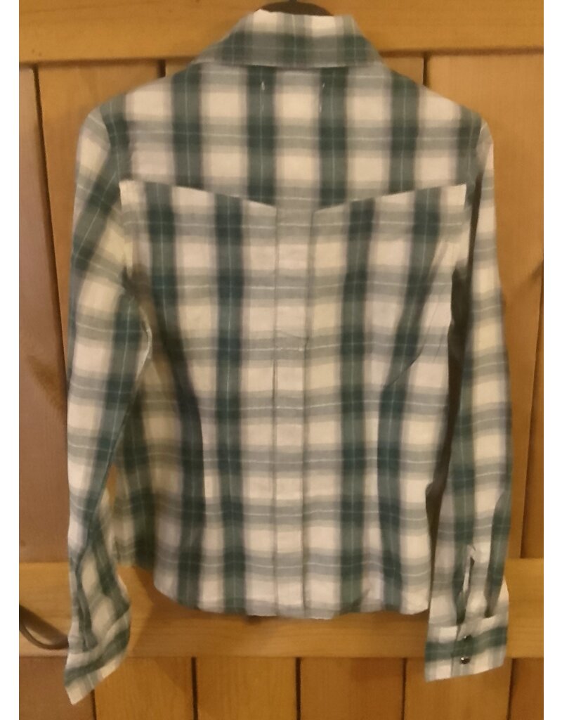 Blend blouse 2658-11 geruit groen  L