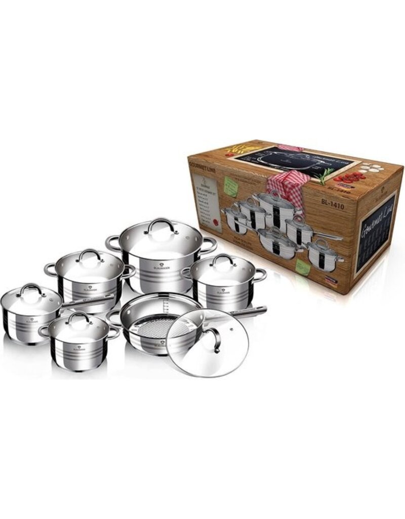 Blaumann  - set of pots and lid 12 parts - BL-1410