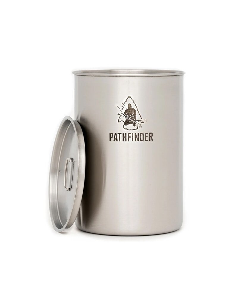 Pathfinder Outdoor gear Pathfinder Rvs drinkbeker met deksel 1.4 L