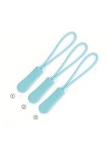 Create  Zipper puller turquoise 3 stuks (AF 6)