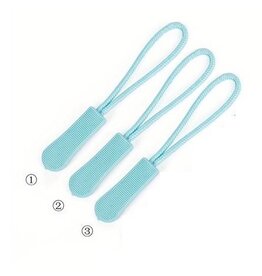 Create  Zipper puller turquoise 3 stuks (AF 6)