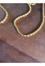merkloos set bracelet and necklace 18 carat gold plated