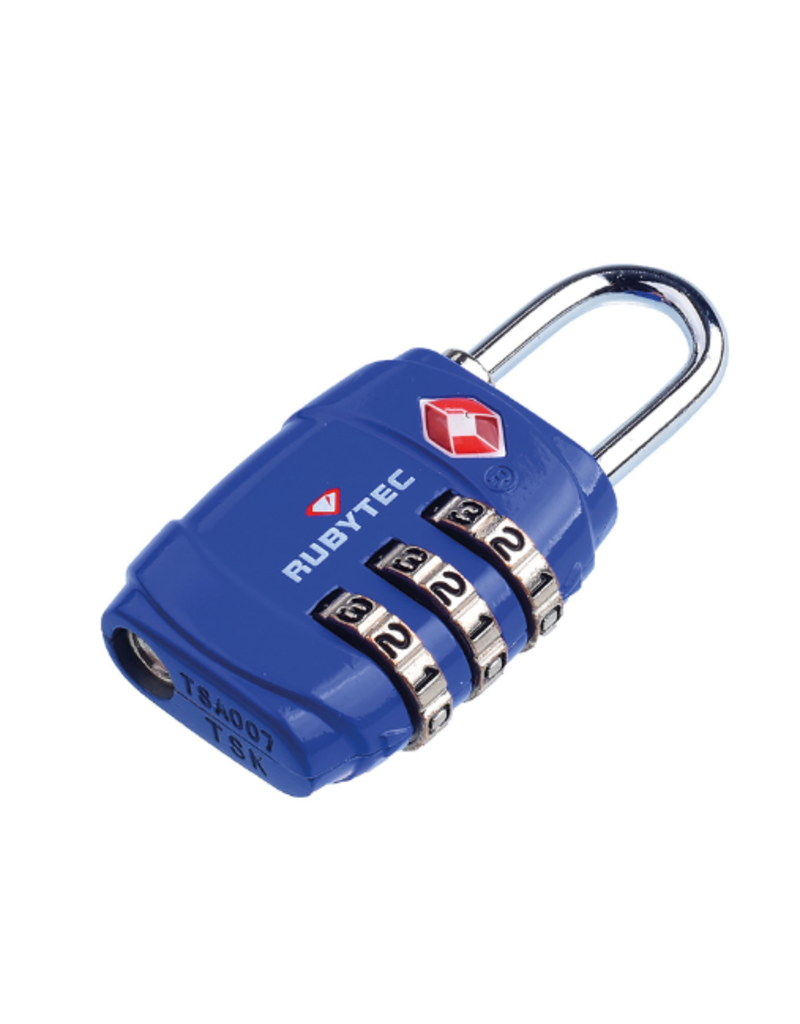 Rubytec Rubytec migrator 3-dial lock - luggage lock - blue- TSA
