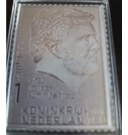 merkloos Postzegel Koning Willem Alexamder 2023  - 999 zilver