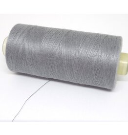 merkloos Sewing yarn 500 mtr light grey 6 x spoel