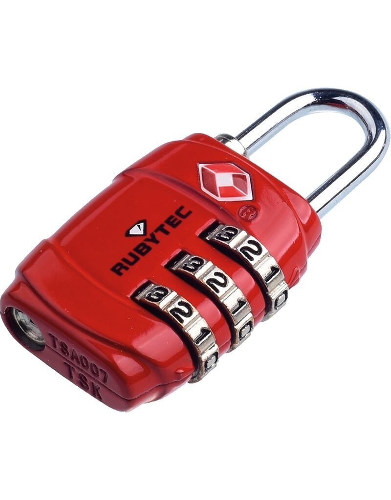 Rubytec Rubytec migrator 3-dial lock - luggage lock - red - TSA