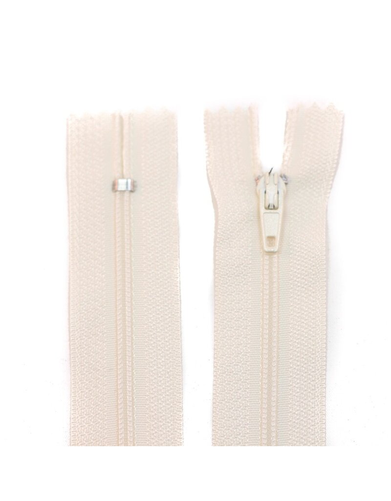 Create  Close end zipper off white - 60cm - 1 zipper