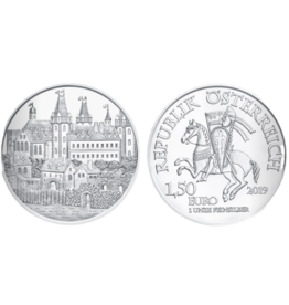 merkloos Oostenrijk 1.5 euro 2019 Wenen Neustadt - zilver