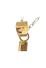 merkloos 18k gold chain with cross pendant