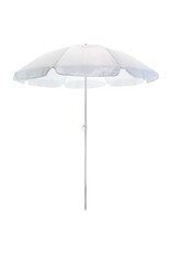 merkloos Strandparasol 145 cm wit