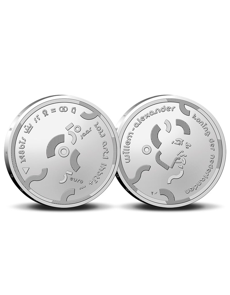 merkloos 5 euro munt 50 jaar COC 2023