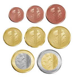 merkloos Year's serie euro coins 2015 The Netherlands 2015 UNC