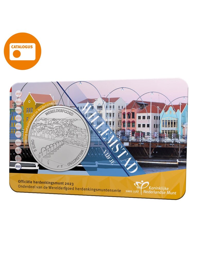 merkloos 5 euro coin Willemstad 2023