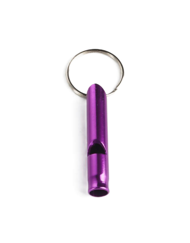 Children Aloy whistle - emergency whistle - key ring  - purple