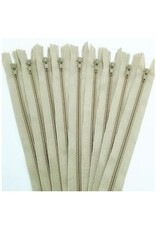 Create  Close end rits 30 cm  - beige