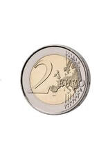 merkloos Andorra 2 euro 2021 with coat of arms on shield in excellent condition.