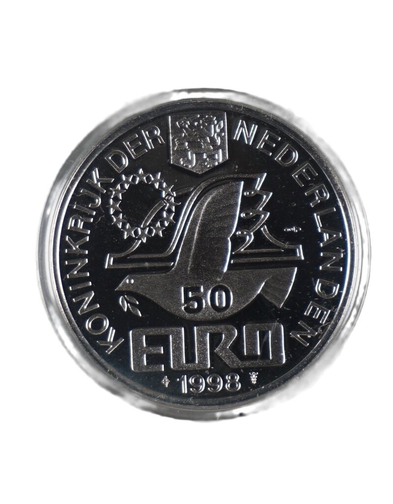 merkloos 50 euro munt Nederland 1998 proof