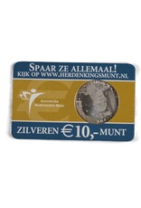 merkloos 10 euro munt Nederland 2005 unc 25 jaar beatrix