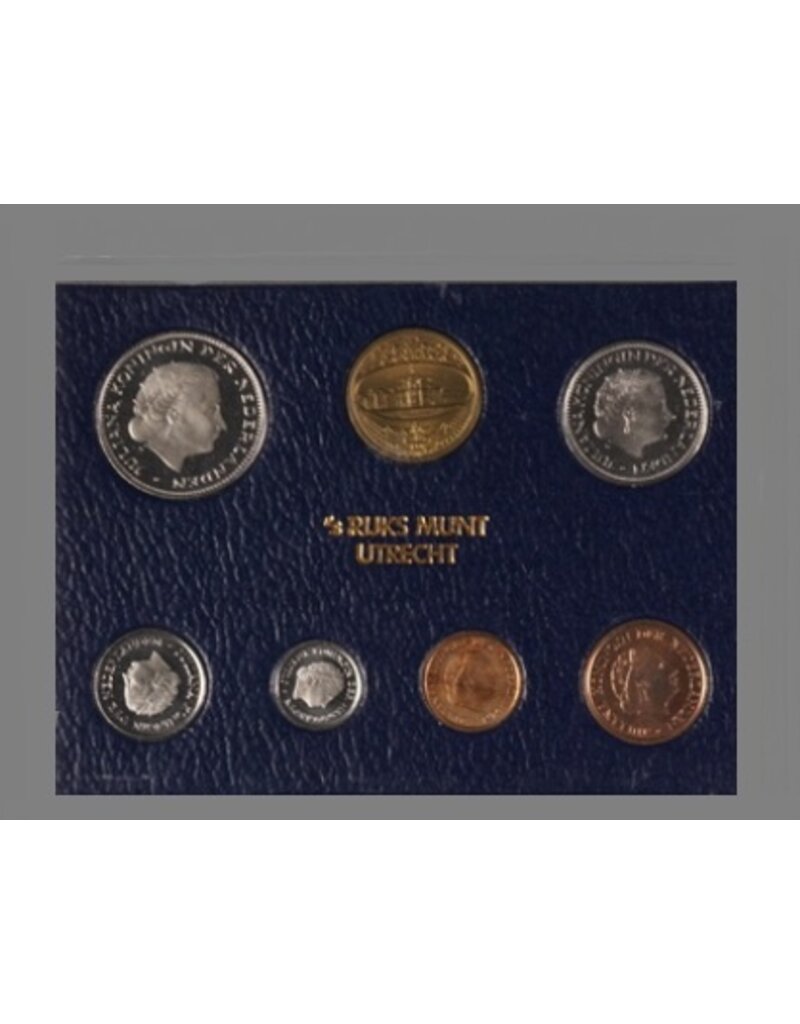merkloos National Mint annual set of Netherlands guilder coins 1980
