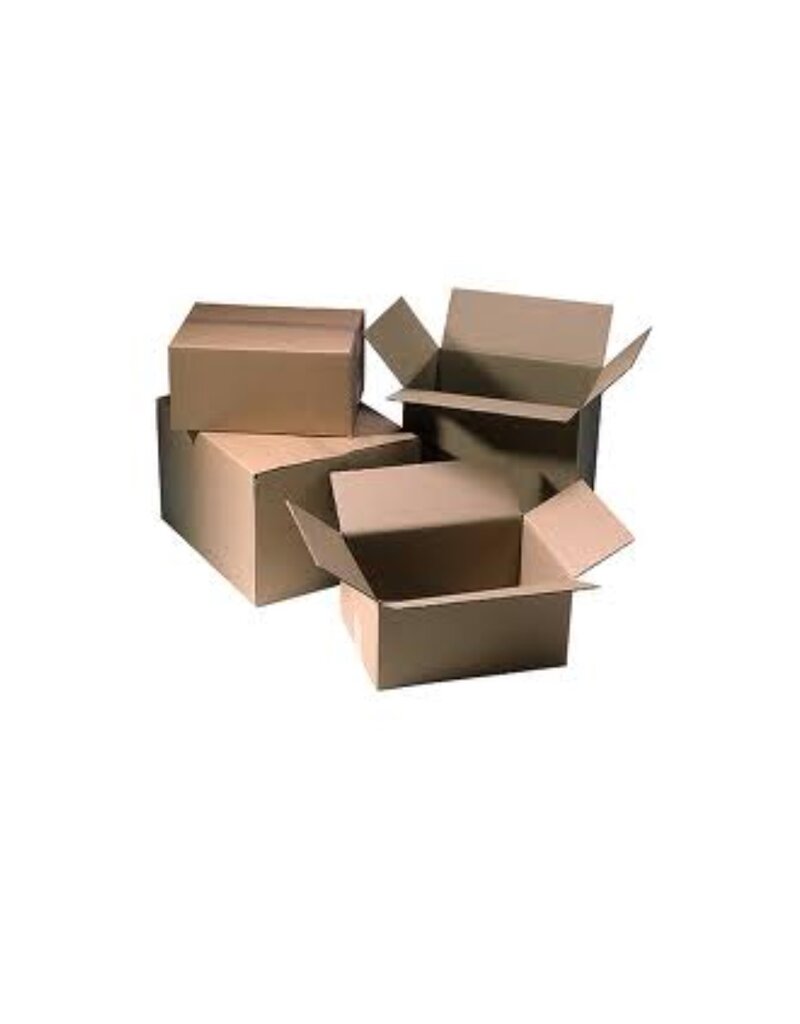 merkloos Shipping box double wave - heavy quality - 38 x 37 x 14 cm