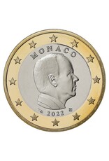 merkloos Monaco 1 euro coin 2022 UNC