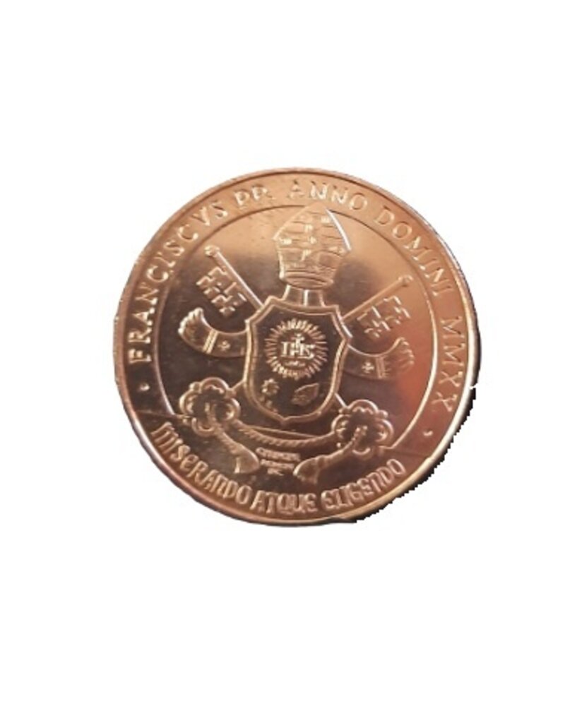 merkloos 10 euro coin Vatican 2020 pontificate of Pope Francis