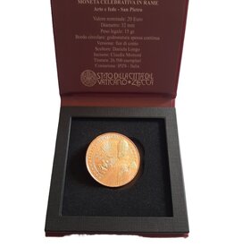 merkloos 20 euro coin Vatican 2021 - art and faith Saint Peter