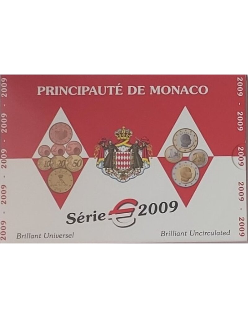merkloos Monaco jaarset 2009 UNC