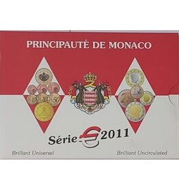 merkloos Monaco jaarset 2011 compleet UNC