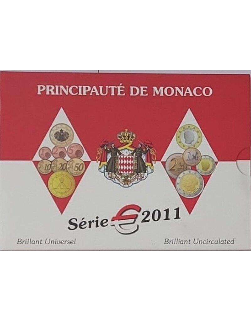 merkloos Monaco jaarset 2011 UNC