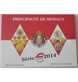 merkloos Monaco jaarset 2014 compleet UNC