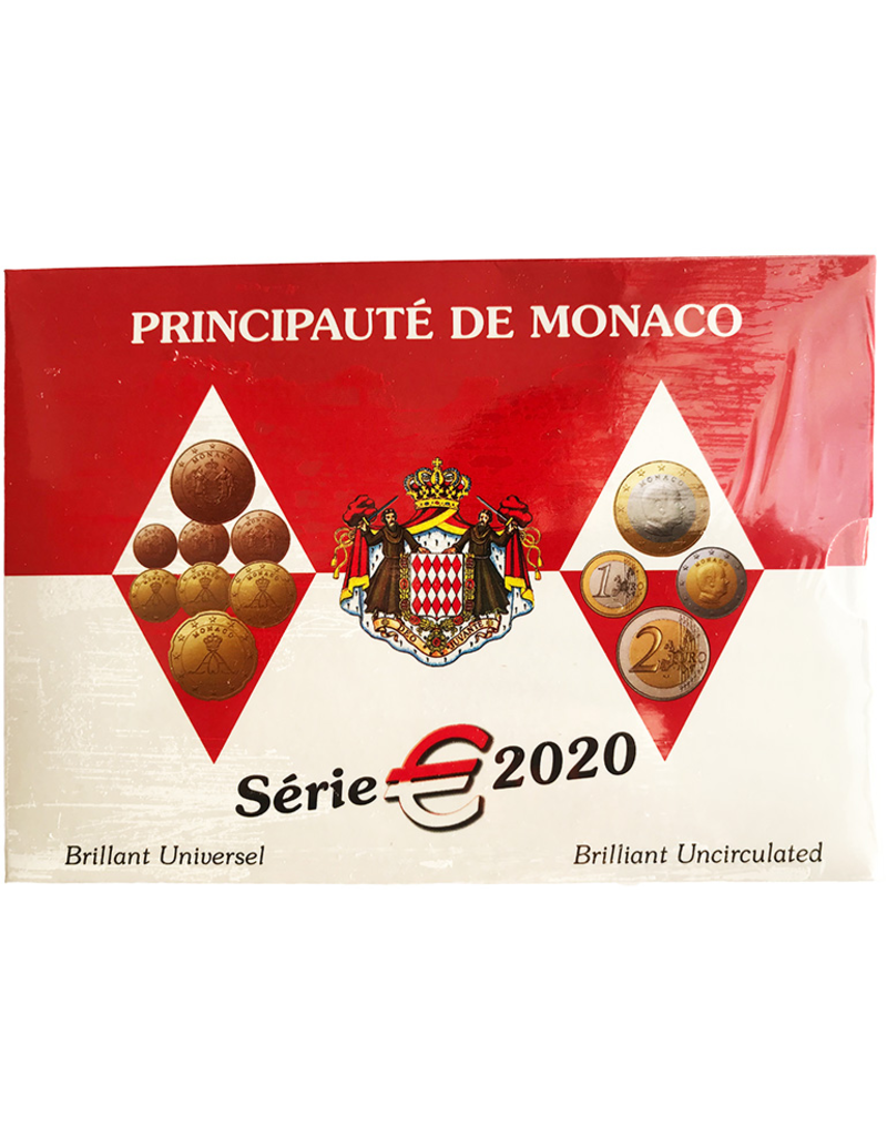 merkloos Monaco jaarset 2020 UNC
