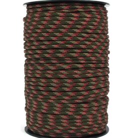 Allesvoordeliger Paracord 4 mm green/beige/red 5 metres