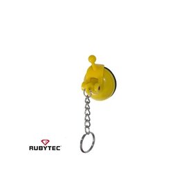 Rubytec Rubytec Rhino small - zuignap kunststof met ketting - geel (D13)