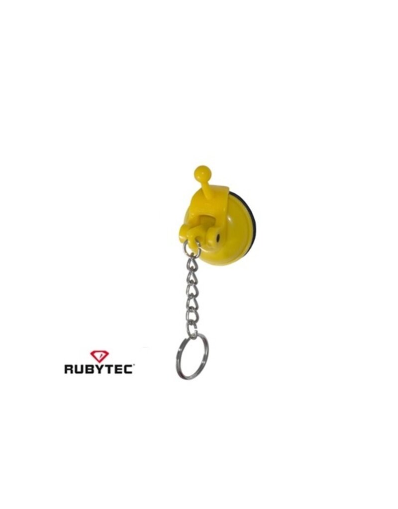 Rubytec Rubytec Rhino small  - suction cup plastic with chain - yellow