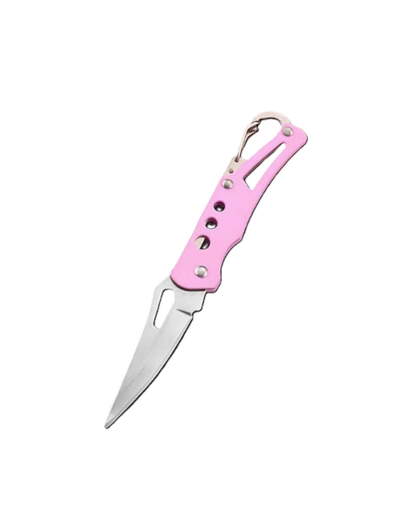 Camp4Charity Camp4Charity zakmes roze - 14 cm - RVS