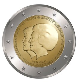 merkloos The Netherlands 2 euro 2013 double head