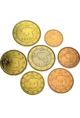 merkloos Year's serie euro coins2011 Estland - UNC