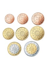 merkloos Year's serie euro coins 2004 Portugal UNC