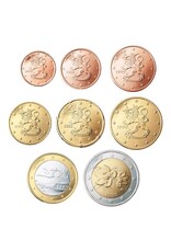 merkloos Year's serie euro coins 2010 Finland UNC