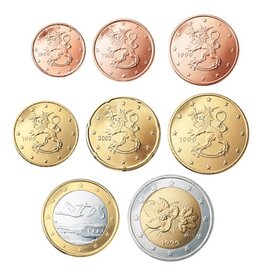 merkloos jaarserie euro munten 2010 Finland UNC