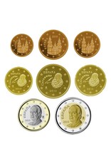 merkloos jaarserie euro munten 2011 Spanje UNC