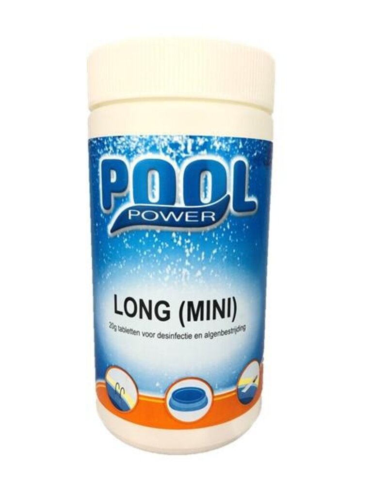 Pool Power Pool Power Long mini 20gr - 1Kg  - chloortabletten