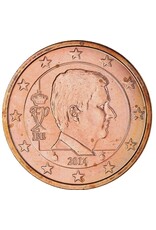 merkloos Belgium 5 eurocent coin 2014
