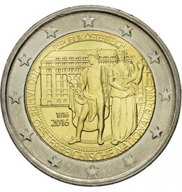 merkloos Austria 2 euro 2016 - 200 years of national bank
