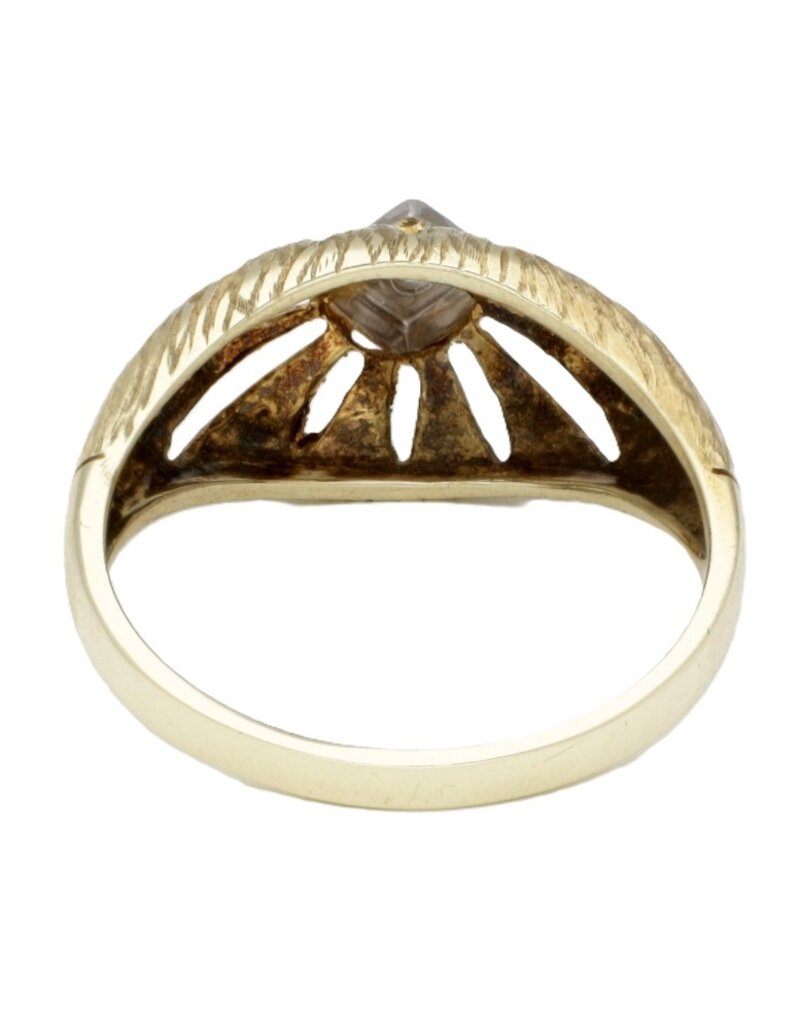 merkloos 14 carat gold ring with diamond