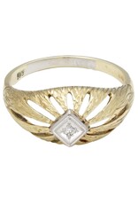merkloos 14 carat gold ring with diamond