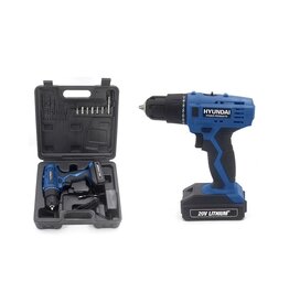 Hyundai cordless drill/driver in case 20 V - 1.5 Ah